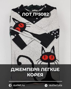 Купить Джемпера легкие Корея#20 шт, ЛОТ №5082 оптом в Вологде и Вологодской области