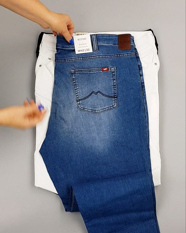 Фотография  211 - Джинсы MUSTANG м/ж#5 кг, ЛОТ №6957 оптом в Вологде и Вологодской области