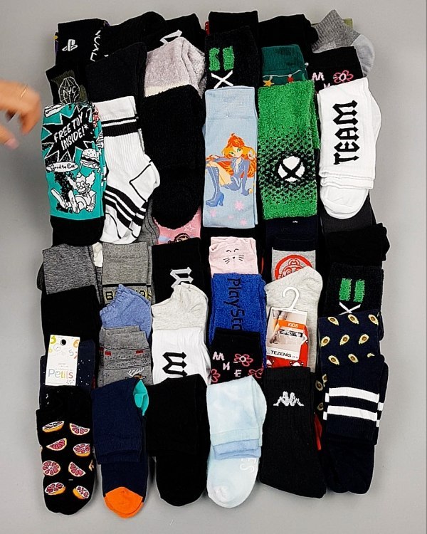 Фотография  748 - Носки дети СТОК зима#5 кг, ЛОТ №6988 оптом в Вологде и Вологодской области