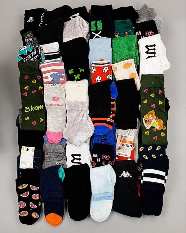 Фотография  202 - Носки дети СТОК зима#5 кг, ЛОТ №6988 оптом в Вологде и Вологодской области