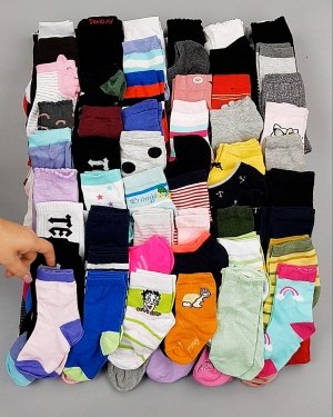 Фотография  934 - Носки дети СТОК лето#5 кг, ЛОТ №6993 оптом в Вологде и Вологодской области