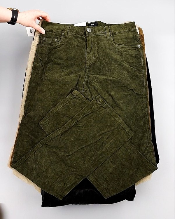 Фотография  245 - Брюки вельветовые м/ж C&A 025#10 кг, ЛОТ №8031 оптом в Вологде и Вологодской области