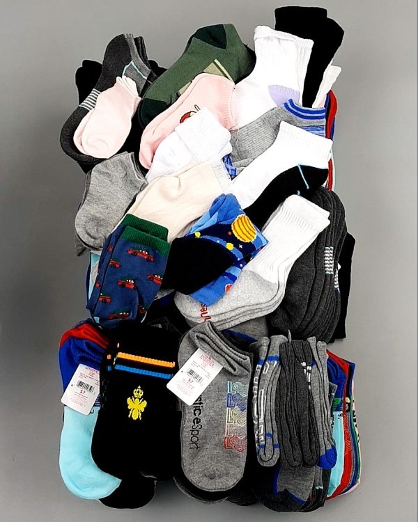 Фотография  411 - Носки дети лето CAN 084#5 кг, ЛОТ №8000 оптом в Вологде и Вологодской области