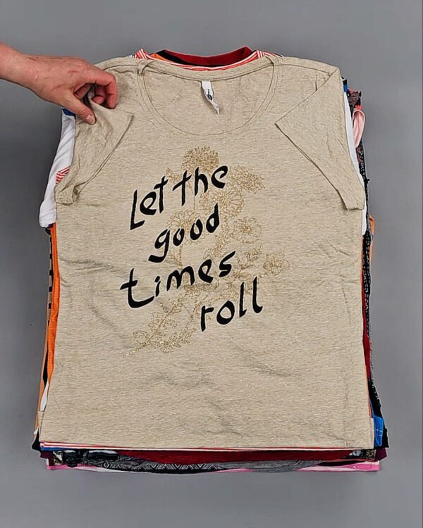 Фотография  505 - Футболки м/ж Cr+Ex#8 кг, ЛОТ № ВК0100 оптом в Вологде и Вологодской области