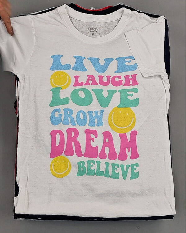 Фотография  895 - Футболки м/ж (Printed T-Shirts New)#5 кг, ЛОТ №8913 оптом в Вологде и Вологодской области