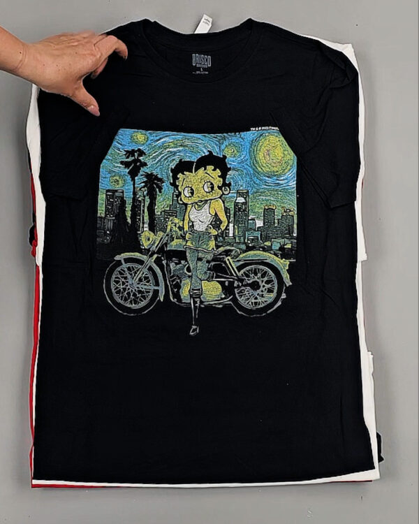 Фотография  634 - Футболки м/ж (Printed T-Shirts New)#5 кг, ЛОТ №8913 оптом в Вологде и Вологодской области