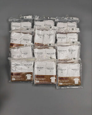 Фотография  243 - Футболка белая муж Корея 085#5 кг оптом в Вологде и Вологодской области