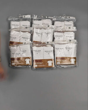 Фотография  665 - Футболка белая муж Корея 085#5 кг оптом в Вологде и Вологодской области