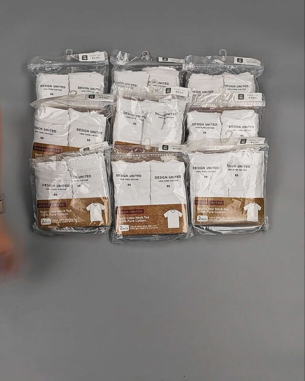 Фотография  399 - Футболка белая муж Корея 085#5 кг оптом в Вологде и Вологодской области