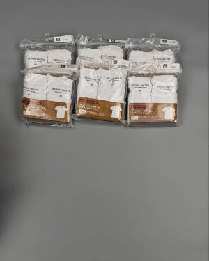 Фотография 935 - Футболка белая муж Корея 085#5 кг оптом в Вологде и Вологодской области