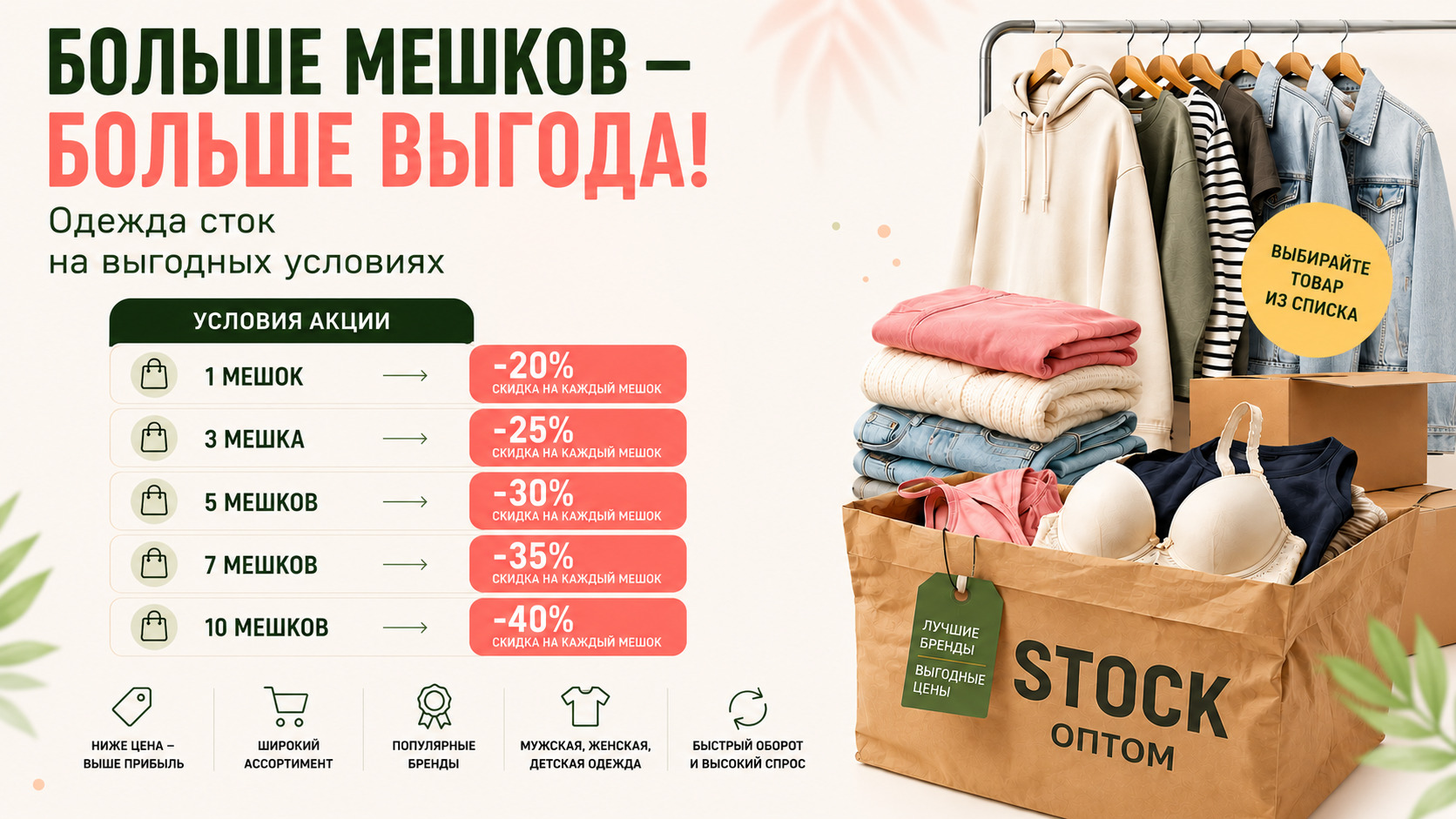 Одежда сток оптом